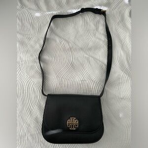 Tory Burch Britten Small Saddle Bag Black
